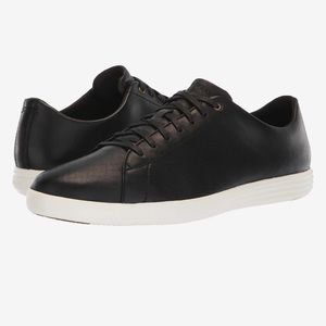 Cole Haan Grand Crosscourt II Leather Sneaker {Black} 10